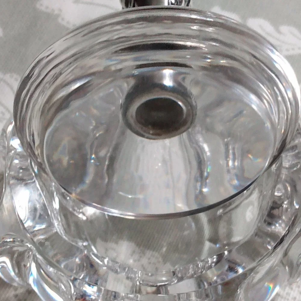 International Sterling Crystal Vanity Jar